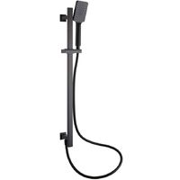 Solar Matt Black Concealed Thermostatic Shower Mixer Kit with Rail