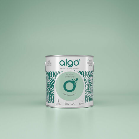 Peinture écologique Algo - Vert reposant - 2L / Velours