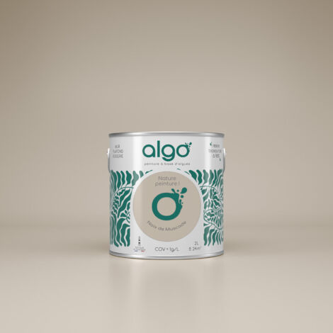 Peinture écologique Algo - Beige Noix de muscade - 2L / Velours