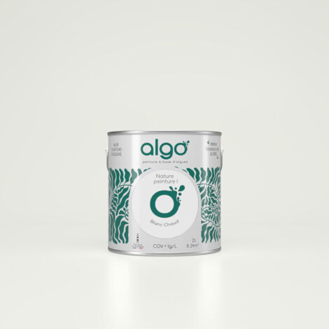 Peinture écologique Algo - Blanc Chaud - 2L / Velours (1/4)