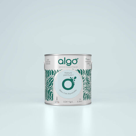Peinture écologique Algo - Bleu Ciel Aquarelle - 5L / Velours