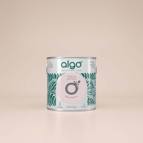 Peinture écologique Algo - Rose tendre - 0.5L / Velours