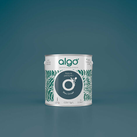 Peinture écologique Algo - Bleu Orage - 0.5L / Velours