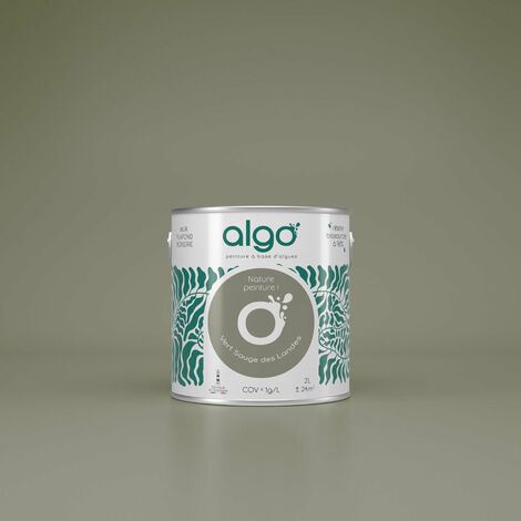 Peinture écologique Algo - Vert Sauge des Landes - 2L / Velours
