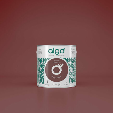 Peinture écologique Algo - Rouge Sépia - 5L / Velours