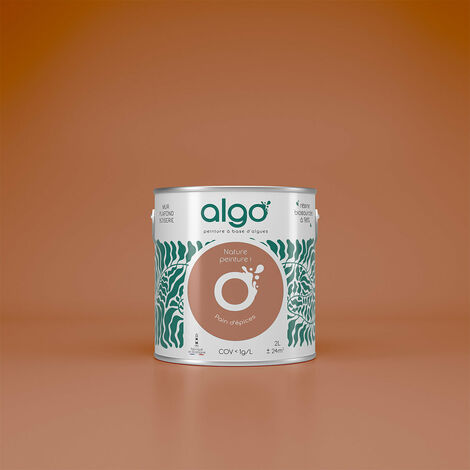 Peinture écologique Algo - Marron Pain d'épices - 2L / Velours (1/4)