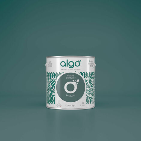 Peinture écologique Algo - Vert Paon - 5L / Velours