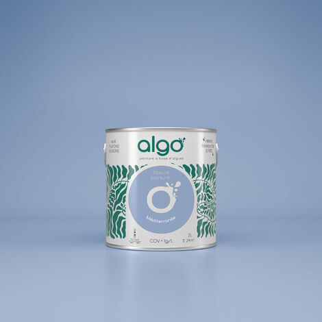 Peinture écologique Algo - Bleu Méditerranée - 5L / Velours