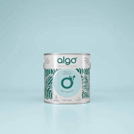 Peinture écologique Algo - Bleu Clématite - 0.5L / Velours