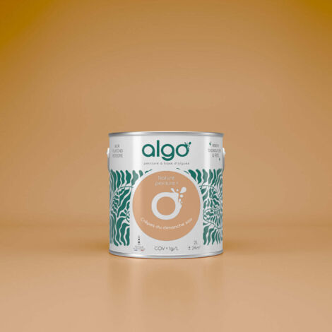 Peinture écologique Algo - Marron Crêpes du Dimanche Soir - 0.5L / Velours (1/4)