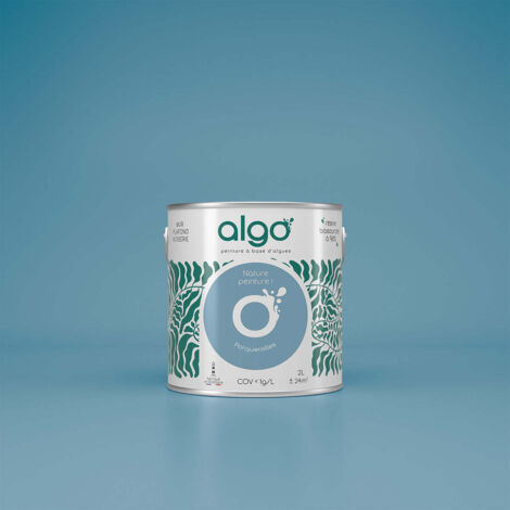Peinture écologique Algo - Bleu Porquerolles - 5L / Velours