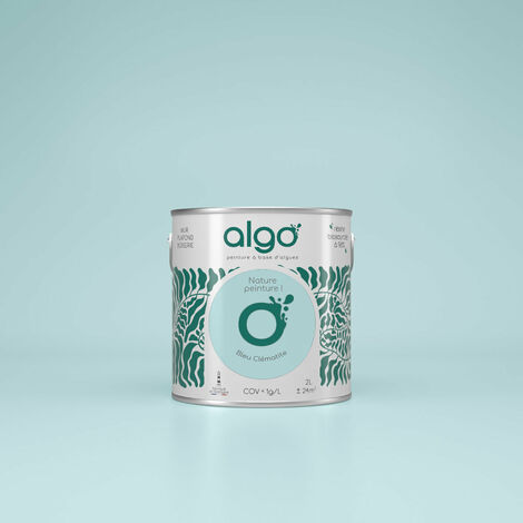 Peinture écologique Algo - Bleu Clématite - 2L / Satin (1/4)