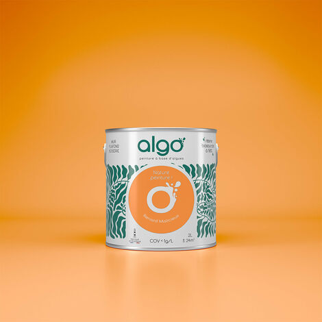 Peinture écologique Algo - Mat - Orange Renard Malicieux - 2L (1/4)