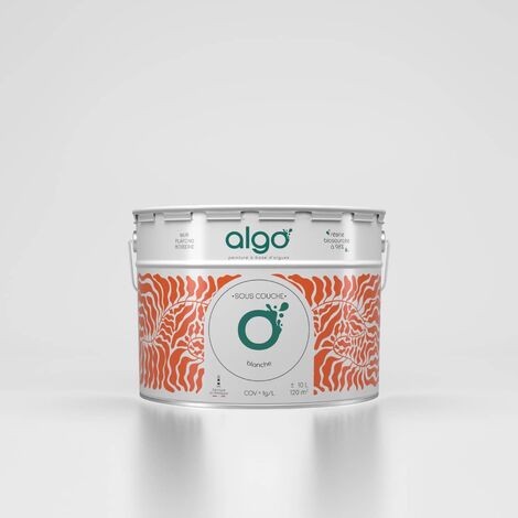 Peinture sous couche écologique 0.5 L blanc – Rendement 12m²/L – Émissivité COV < 0.5g/L – Séchage rapide 30 min – Algo