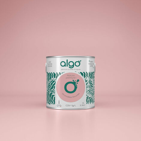 Peinture écologique Algo - Rose Orchidées Douces - 2L / Mat