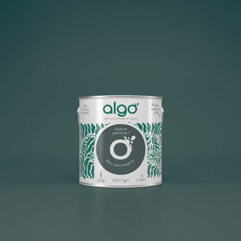 Peinture écologique Algo - Bleu Vert Molène - 2L / Mat