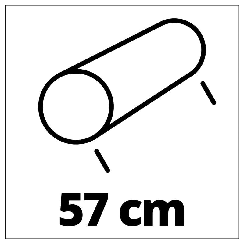 Epaisseur du métal 1,5 mm, Largeur rouleau 57 cm,  Diamètre du rouleau 32 cm, Raclette de nettoyage Einhell Rouleau à gazon GC-GR 57