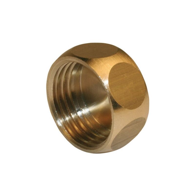 Bouchon Laiton Femelle 20x27 (3/4") - Lot De 5 - Pour Eau Potable Et Chauffage - Noyon & Thiebault