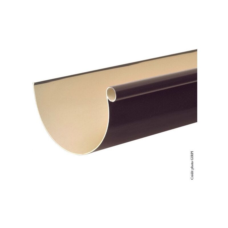 Gouttière Zinc Naturel Demi Ronde Dev 25 cm Long. 4m