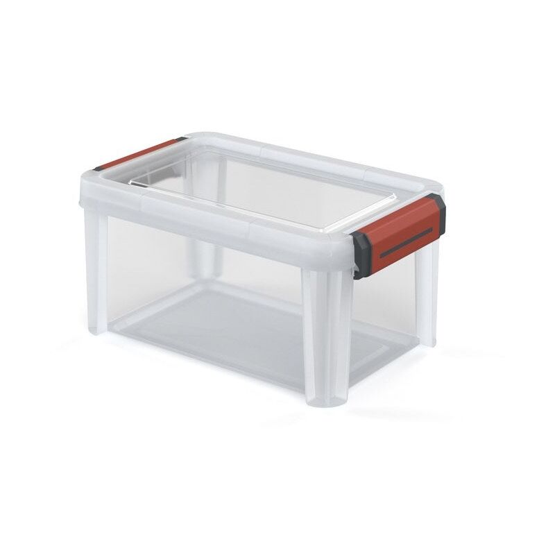 Rotho, Evo Total Protection, Opbergdoos 11l met deksel, Kunststof (PP) BPA-vrij, antraciet/rood, 11l (39,3 x 28,3 x 16,0 cm Rotho, Evo Total Protection, Opbergdoos 11l met deksel, Kunststof (PP) BPA-vrij, antraciet/rood, 11l (39,3 x 28,3 x 16,0 cm