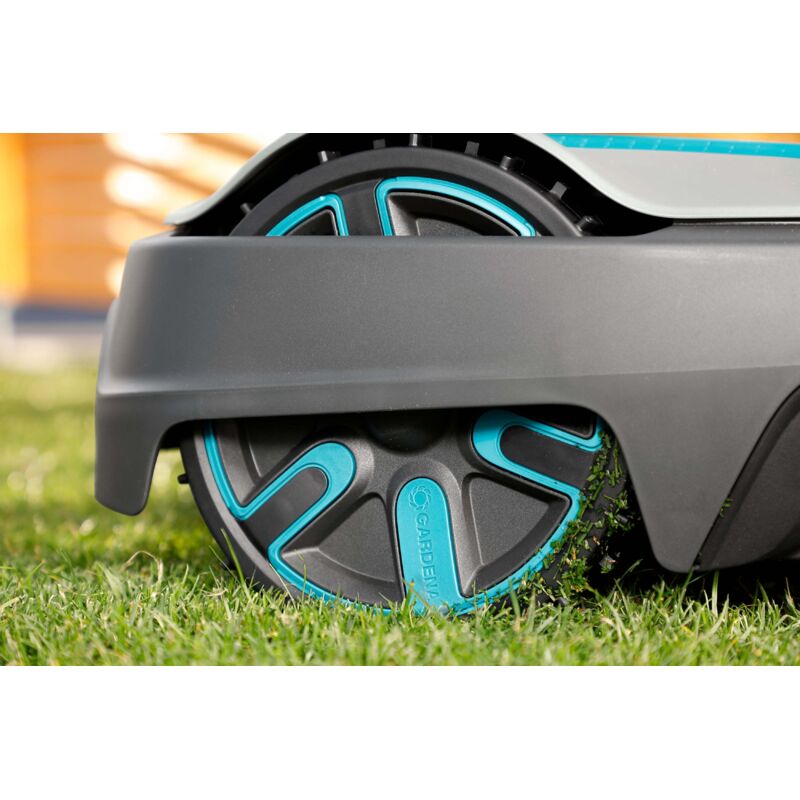 Pointes En Acier Inoxydable Pour Roues De Robot Tondeuse Gardena Sileno - Améliorent La Traction Sur Pelouse Humide, 215 Mm, Livrées Avec Vis