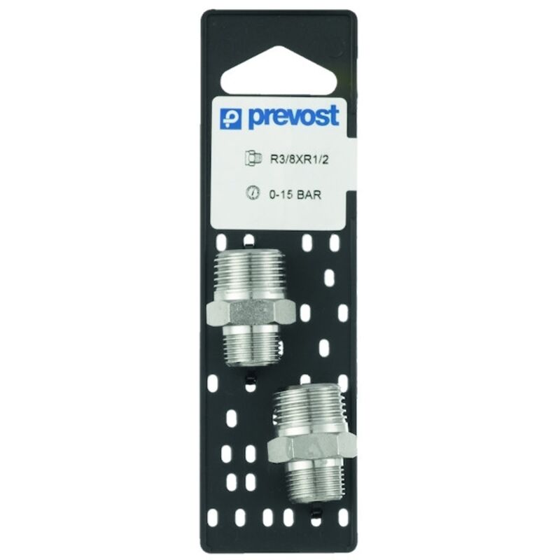 Raccords Filetés 3x Raccords Double Mamelon Laiton 3/8 - Filetage Extérieur Pour Plomberie, Gaz, Eau | Hexagonal Raccords 3/8