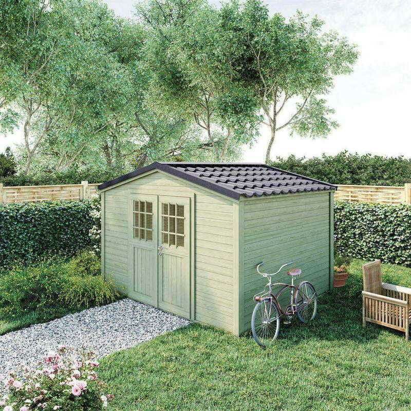 Forest Style Abri de jardin bois - 15,4m² - SHELTY pas cher 