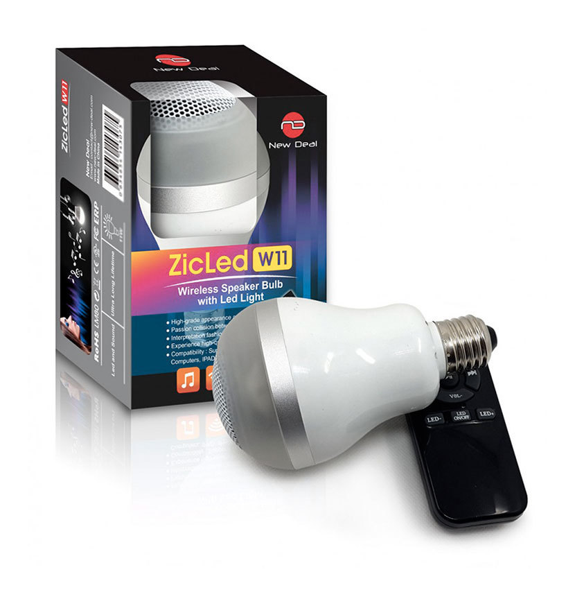 Ampoule couleur LED E14 avec enceinte musicale - Bluetooth