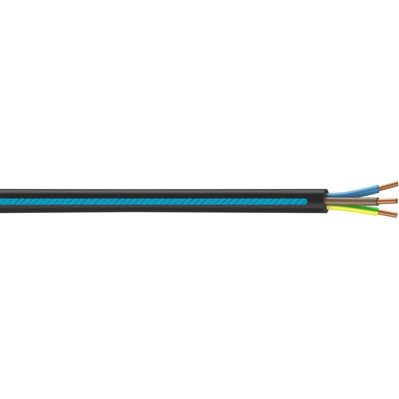 Câble U1000 R2V 1.5 - 2.5 et 6 mm² en couronne de 50 ml (1000 m)