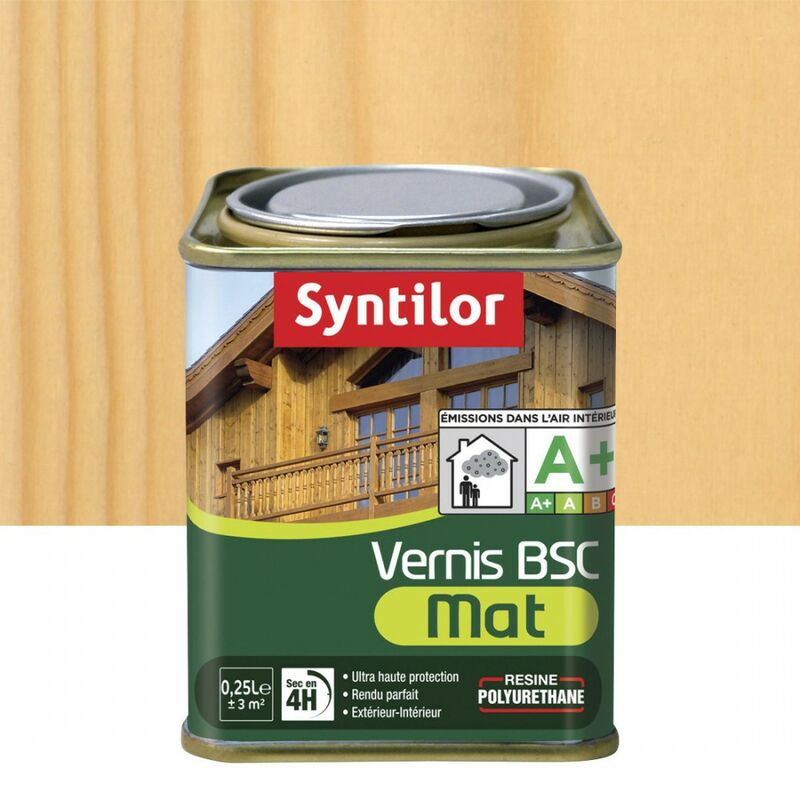 SYNTILOR Vernis BOIS chêne foncé mat - 0,5L