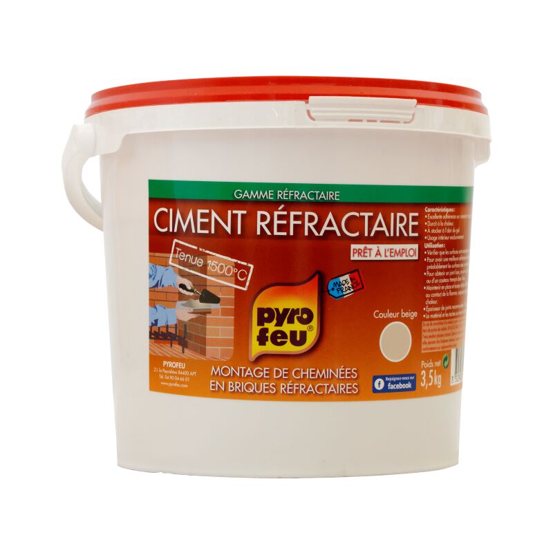 PYROFEU Ciment réfractaire, PYROFEU, 3.5 kg