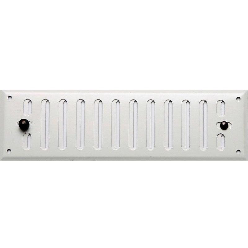 Grille d'aération aluminium laqué, L.24 X L.7 Cm