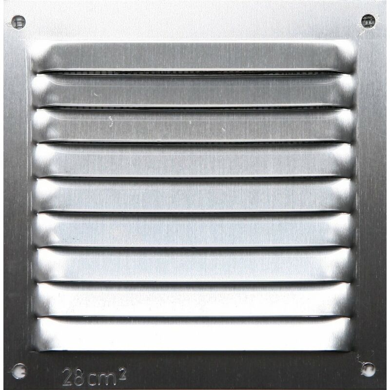 Grille extérieure Aluminium anodié ou Acier galvanisé pour entrée