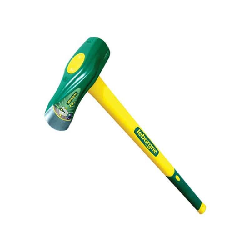 Coin à Bois Leborgne 2,5 Kg – Bout Pointu Acier Forgé Trempé – Idéal Bois Dur Noueux & Fendage Long