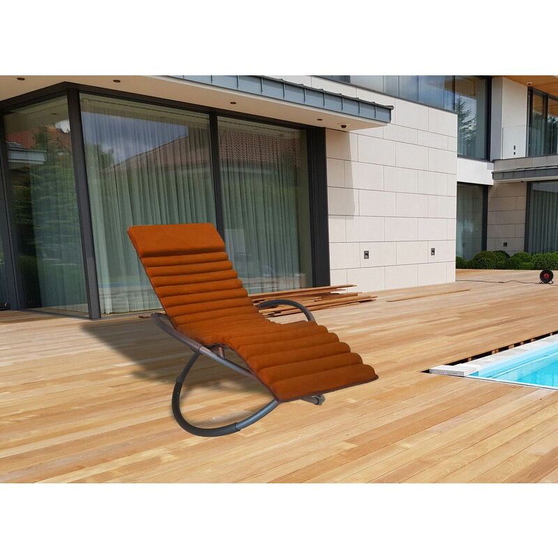 Bain de soleil - position assise - Bois mélèze et aluminium