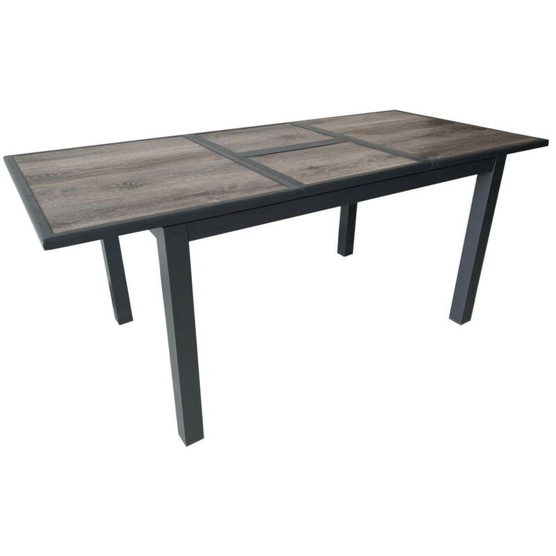 Table extensible GENES 160/240x100 cm - Aluminium - Proloisirs.