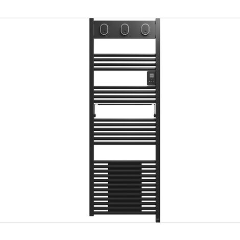 Sauter – Radiateur sèche-serviettes électrique 1750W – Technologie 3CS pour chaleur douce – Surface chauffée 7,5 m² – Anthracite – Fonction boost