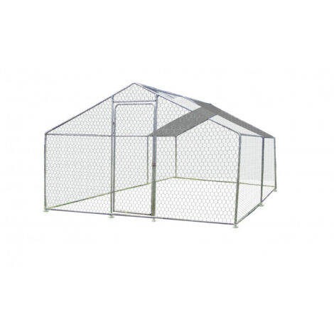 HABRITA Enclos parc grillagé - 18 m² - Capacité 8 à 20 poules