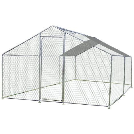 Bâche de protection pour enclos pour poules – Opaque – 3x3