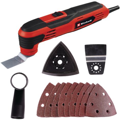 Einhell Outil multifonction TC-MG 250 CE (250 W, vitesse d’oscillation variable de 22 000 à 40 000 oscillations/min) Livré avec accessoires