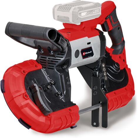 Einhell Scie à ruban sans fil TE-MB 18/127 Li-Solo Power X-Change (18 V, hauteur de coupe 115 mm, largeur de coupe 127 mm) Livré sans batterie ni chargeur + 2 rubans