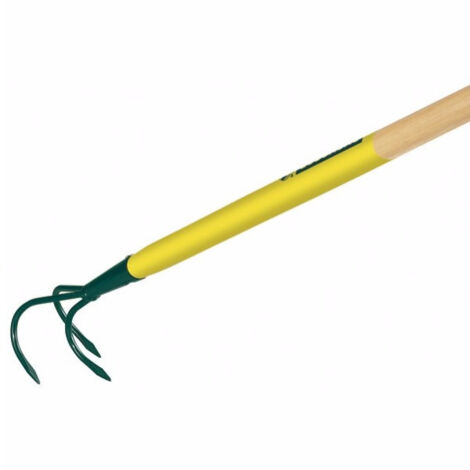Leborgne – Griffe de jardin 3 dents – Manche en bois certifié PEFC 150 cm – Aération et ameublissement du sol – Rangement facile