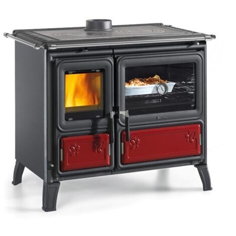 Nordica – Cuisinière à bois Milly – Puissance 8,7 kW – Rendement 89% – Volume de chauffe 249 m³ – Grand four émaillé 78L – Installation flexible - 7018000-CUISINIERE
