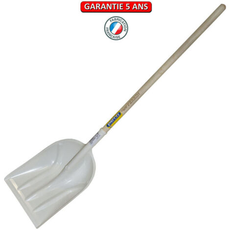 OUTILS PERRIN Pelle à neige plastique alimentaire manche 1,20 m, pour le déneigement et l'agriculture
