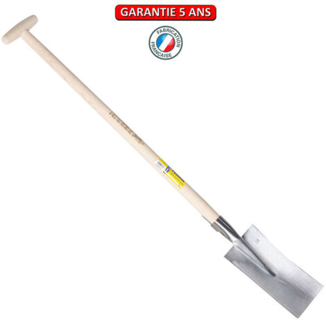 OUTILS PERRIN Louchet Nord de 30 cm - manche béquille tournée 91 cm (1/2)