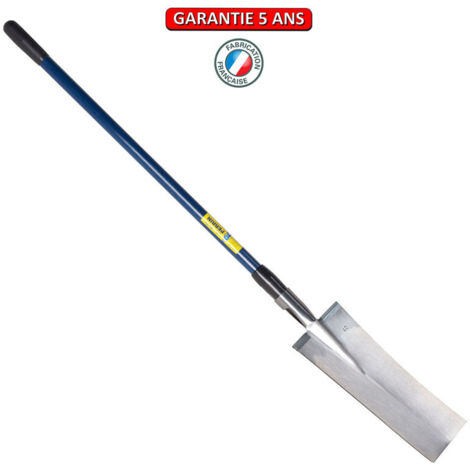 OUTILS PERRIN Louchet terrassier à anneau manche fibre bleu