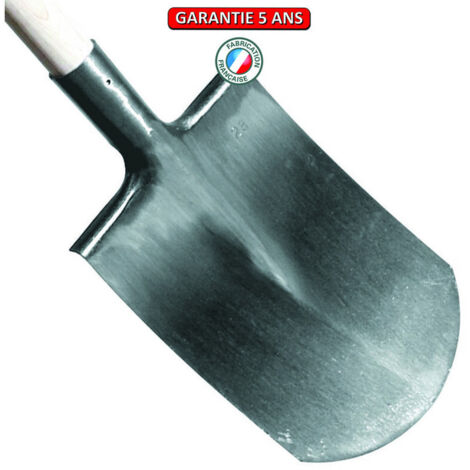 OUTILS PERRIN Bêche Bretagne polie 28 tranchant rond sans manche (1/2)