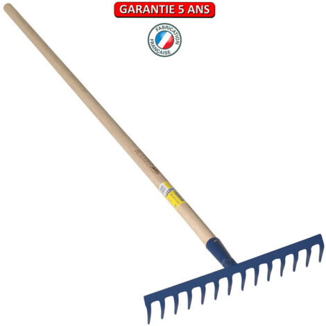 OUTILS PERRIN Râteau 16 dents courbes emmanché 1,65m