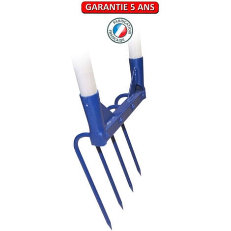 OUTILS PERRIN Aerogrif' 4 dents 2 manches 1,10 m, type Grelinette, outil de jardinage biologique