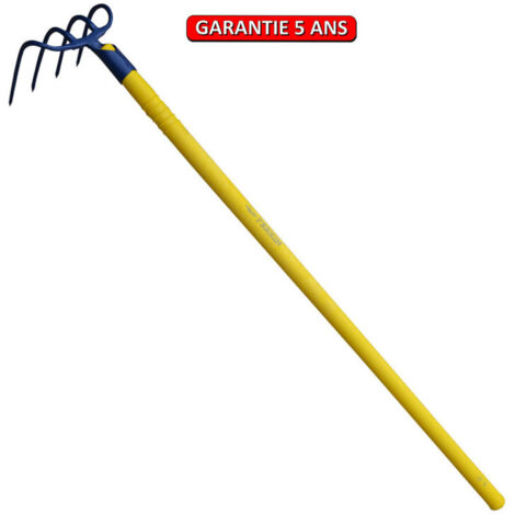 OUTILS PERRIN Croc à fumier court à douille 4 dents 14 cm manche compo tube 115